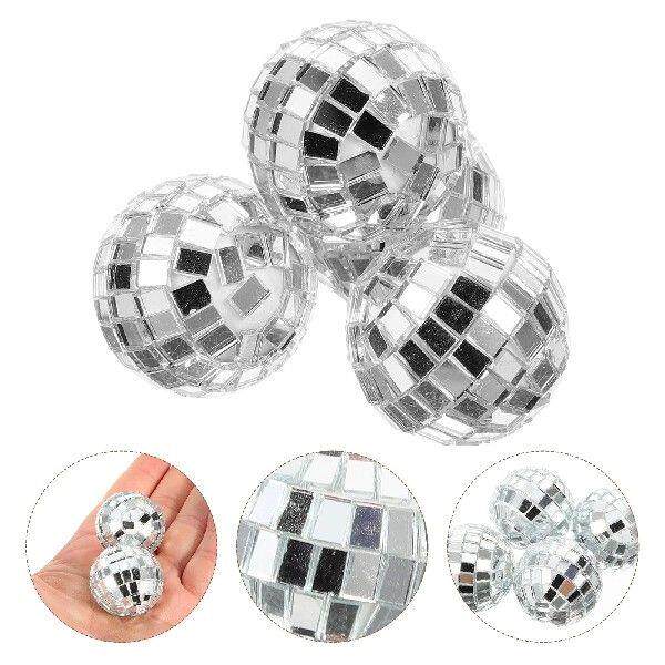 12 Pcs Disco Mirror Ball Balls Mini Little Party Decoration