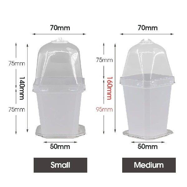 4 Sizes Plant Nursery Seedling Cup Kit with Warmer Cover