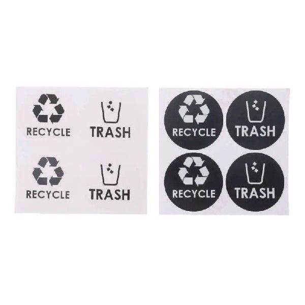 Recycle Trash Symbol Vinyl Lettering Decals Sticker For