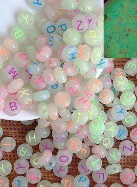 4*7mm Acrylic Letter beads DIY Bracelet For Jewelry Making