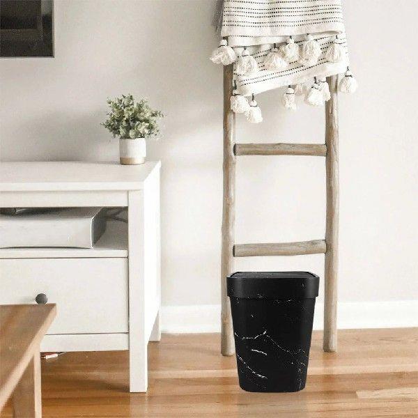 Marbled Trash Can Rv Garbage Bedroom Good Looking Bathroom