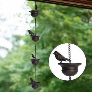 Decorative Chain Gutter Bird Outdoor Feet Rain