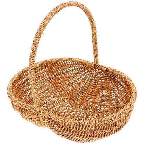 Shopping Basket Clothing Storage Party Bread Woven Picnic