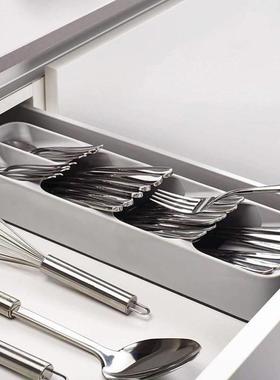 Cutlery Storage Tray Knife Holder Utensils Drawer Organizer