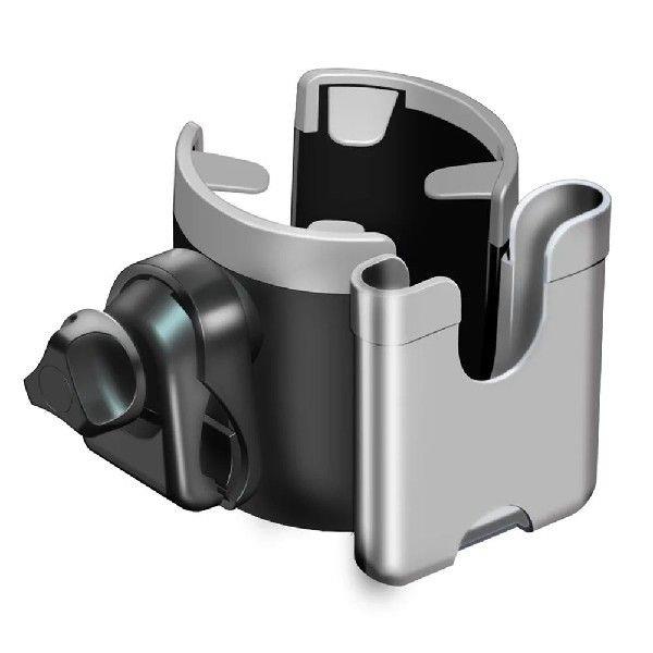 2 in 1 Stroller Cup Holder with Phone Holder Pram Cup