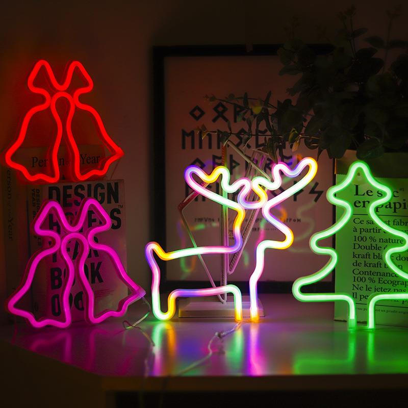 Christmas neon LED lights modeling lights bedroom ornaments