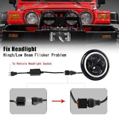 2Pcs Canbus Wiring Decoder Adapter H4 9003 Automobile LED