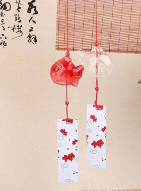 Wind Chime Chimes Japanese Glass Bell Bells Style Goldfish