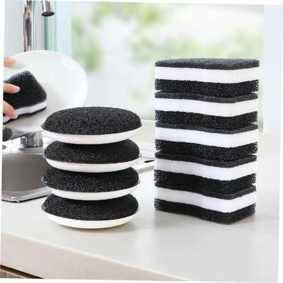 Double-sided dishwashing sponge household kitchen strong