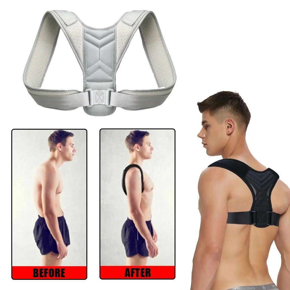 Back Posture Corrector Adjustable Neck Brace Training Equipm