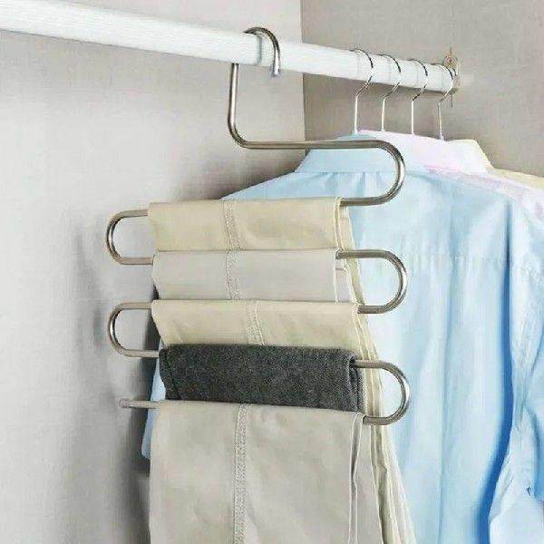 Multi-functional S-type Trouser Rack Stainless Steel