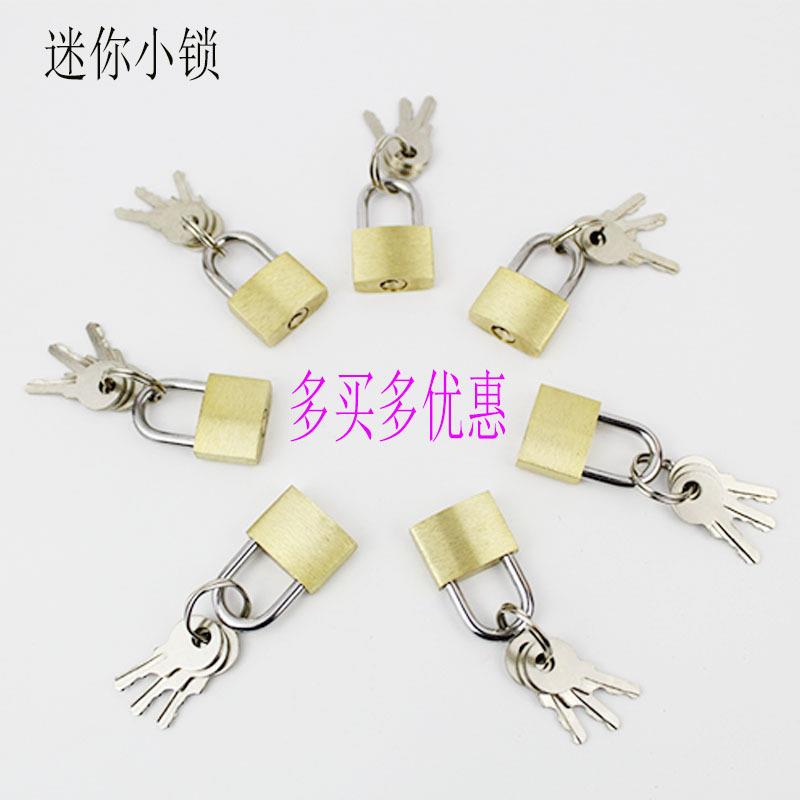 20mm Small Copper Lock Luggage Case Padlock Backpack Lock Ke