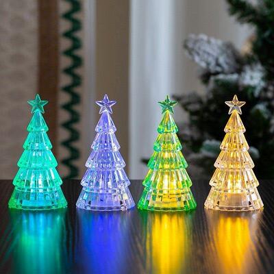 Christmas decorations mini-crystal Christmas tree desktops w