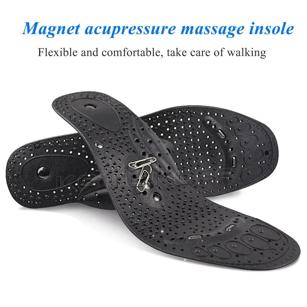 1 Pairs Magnetic Therapy Massage Insoles for feet Unisex Wei