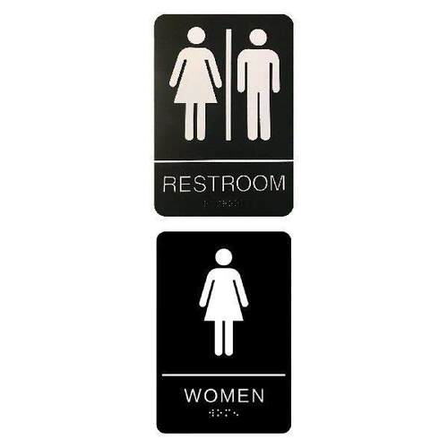 Bathroom Sign Bathroom Signage Acrylic Toilet Sign Wall