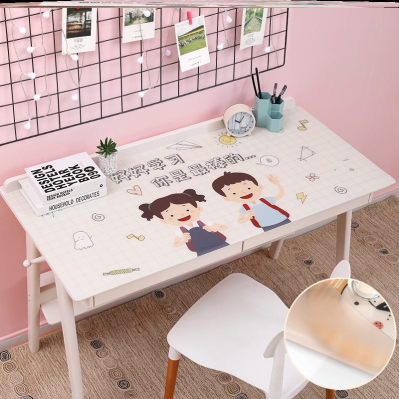 少女心订做超长桌子学生台个性长方形书桌垫ins少f女