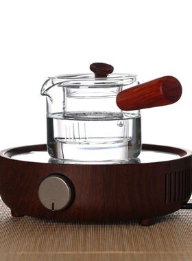 宜龙小钢炮泡茶炉耐高温泡茶玻璃壶煮茶器家用迷你小型黑晶炉煮茶