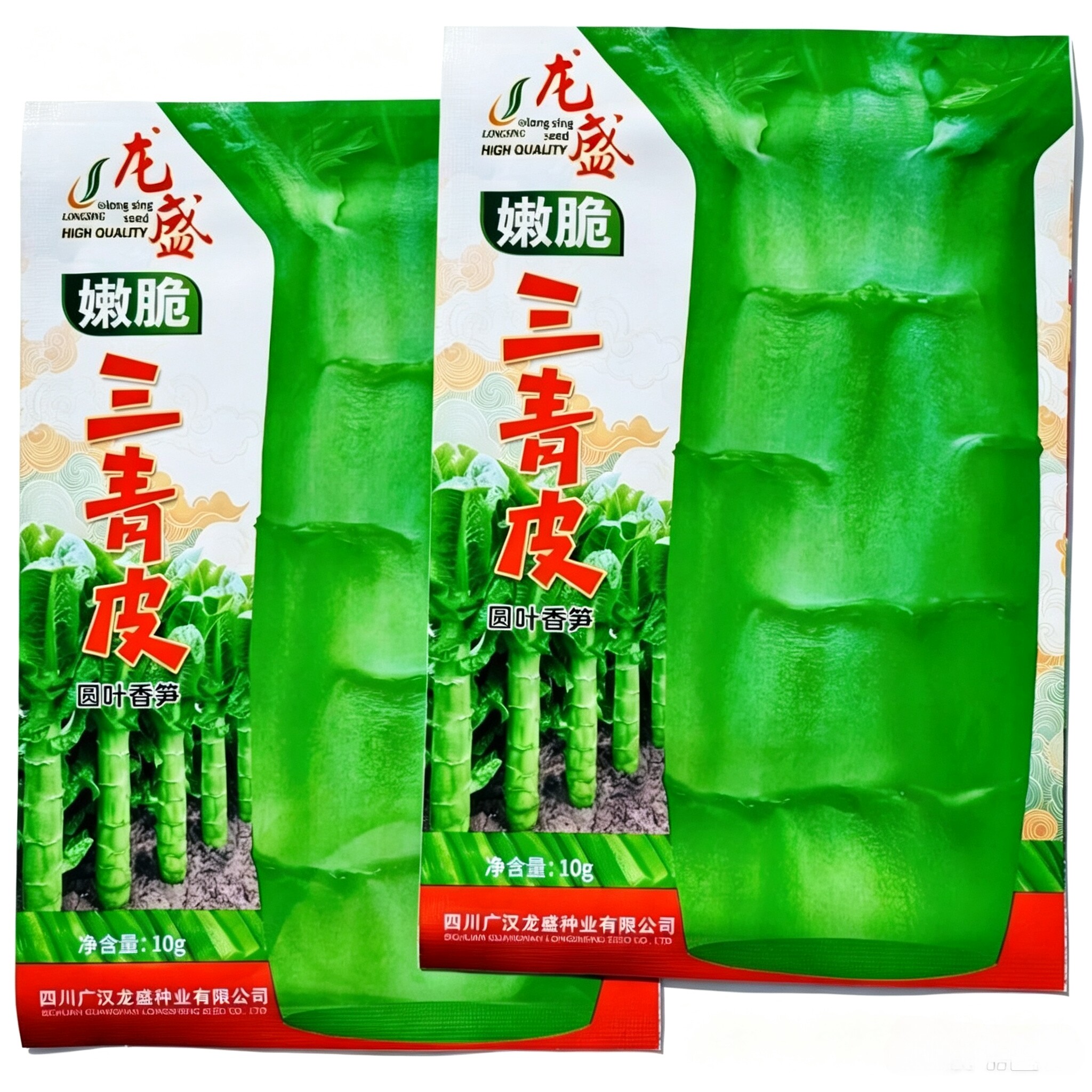 嫩脆三青皮莴笋种子 高产大棒圆叶青皮绿肉高产抗病圆叶香莴苣种