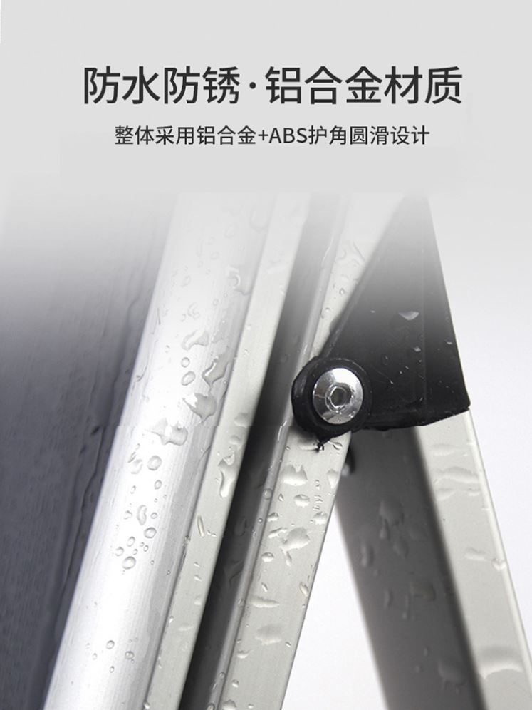 手提铝合金海报架立式落地式广告牌kt板展架制作宣传展示支架展板