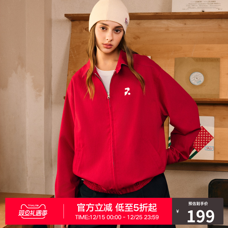 RASS休闲百搭翻领衬衫夹克 情侣款美式宽松复古休闲潮牌拉链外套