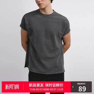 夏季 潮牌2026新款 cleanfit休闲t恤男 坎肩短袖 RASS双纱肌理两片式