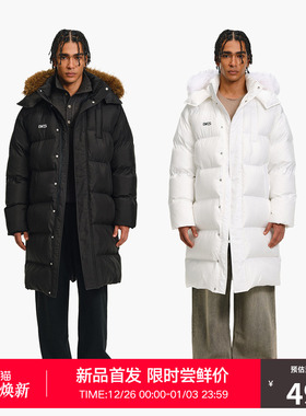 RASS长款毛圈基础面包棉服 冬季加厚保暖防寒宽松情侣款棉衣外套