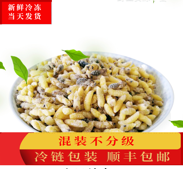 食用虎头蚂蜂蜂蛹新鲜野生冰冻500g油炸即食混装不分级蜂拥鲜活