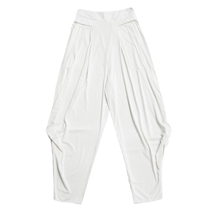 夏季薄款白色哈伦裤女宽松冰丝灯笼裤萝卜裤高腰垂感广场舞休闲裤