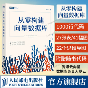 【出版社自营店】从零构建向量数据库·珊瑚书 大模型知识库Agent分布式向量数据库人工智能机器学习神经网络与深度学习计算机书籍