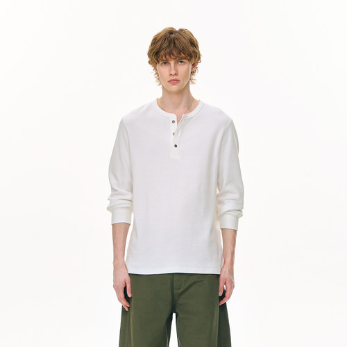 CLIMAXVISION华夫格长袖T恤