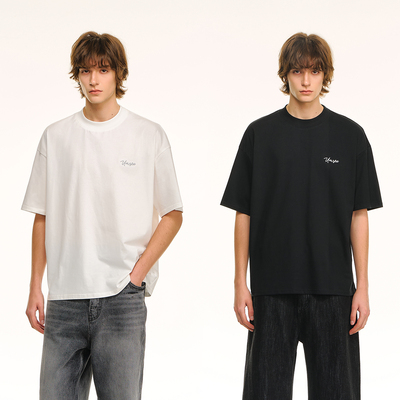 CLIMAXVISION小高领短廓T恤