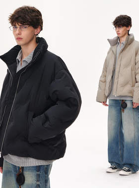 CLIMAX VISION优质鲜绒/无缝压胶立领廓形保暖羽绒服防寒外套