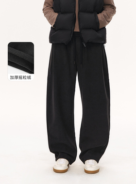 CLIMAX VISION一条裤子过冬/加绒加厚保暖卫裤摇粒绒休闲直筒裤