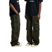 VISION复古水洗多口袋休闲伞兵工装 裤 男美式 CLIMAX 高街直筒长裤