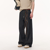男宽松阔腿直筒长裤 复古原色丹宁牛仔裤 14oz VISION美式 CLIMAX