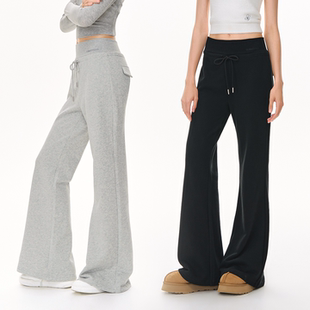 女 长裤 CLIMAX VISION恒温暖皮舒柔铂尔绒宽腰头微喇显瘦加绒卫裤