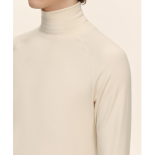 CLIMAX VISION无缝拼接发热舒条绒保暖高领打底衫男针织长袖T恤