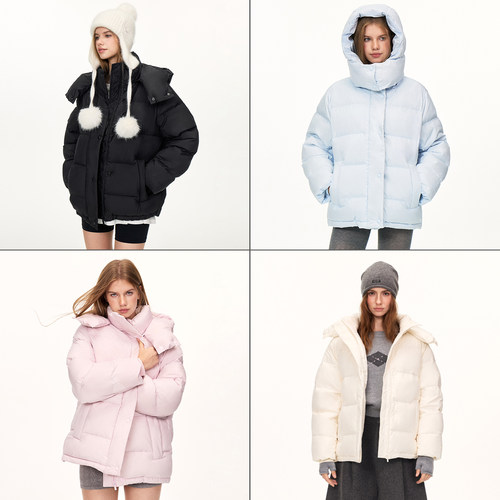 climax vision可拆卸高领连帽加厚保暖羽绒服 冬季防风御寒外套