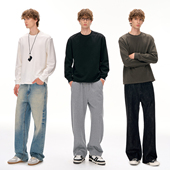 CLIMAX T恤 廓形双面绒感长袖 VISION秋冬内搭打底衫 基础百搭短款