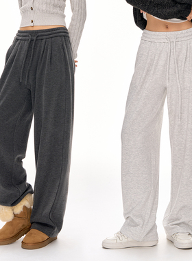 CLIMAX VISION一条裤子过冬/摇粒绒糯米裤慵懒风加绒保暖直筒长裤