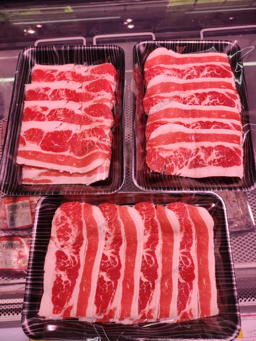 和牛家·安格斯谷饲270天s牛肉牛胸肉牛五花薄烧150克品质好