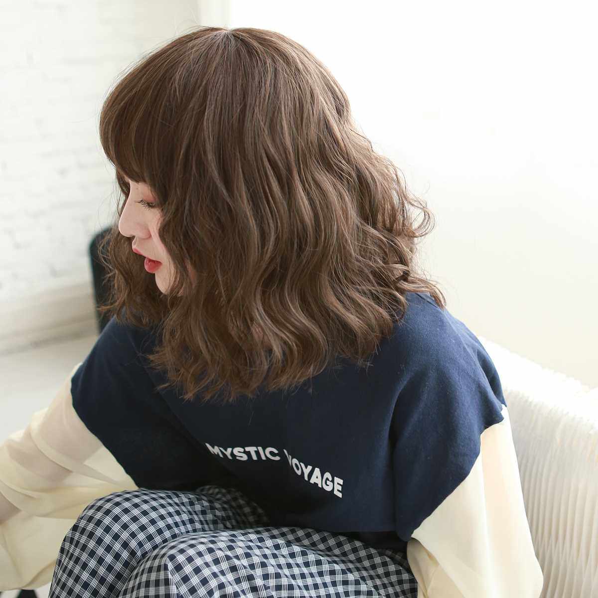 正品日系时尚假发女短发 短卷发 玉米烫 韩式泡面卷锁骨发女 网红