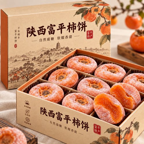 柿饼陕西富平官方旗舰店独立包装