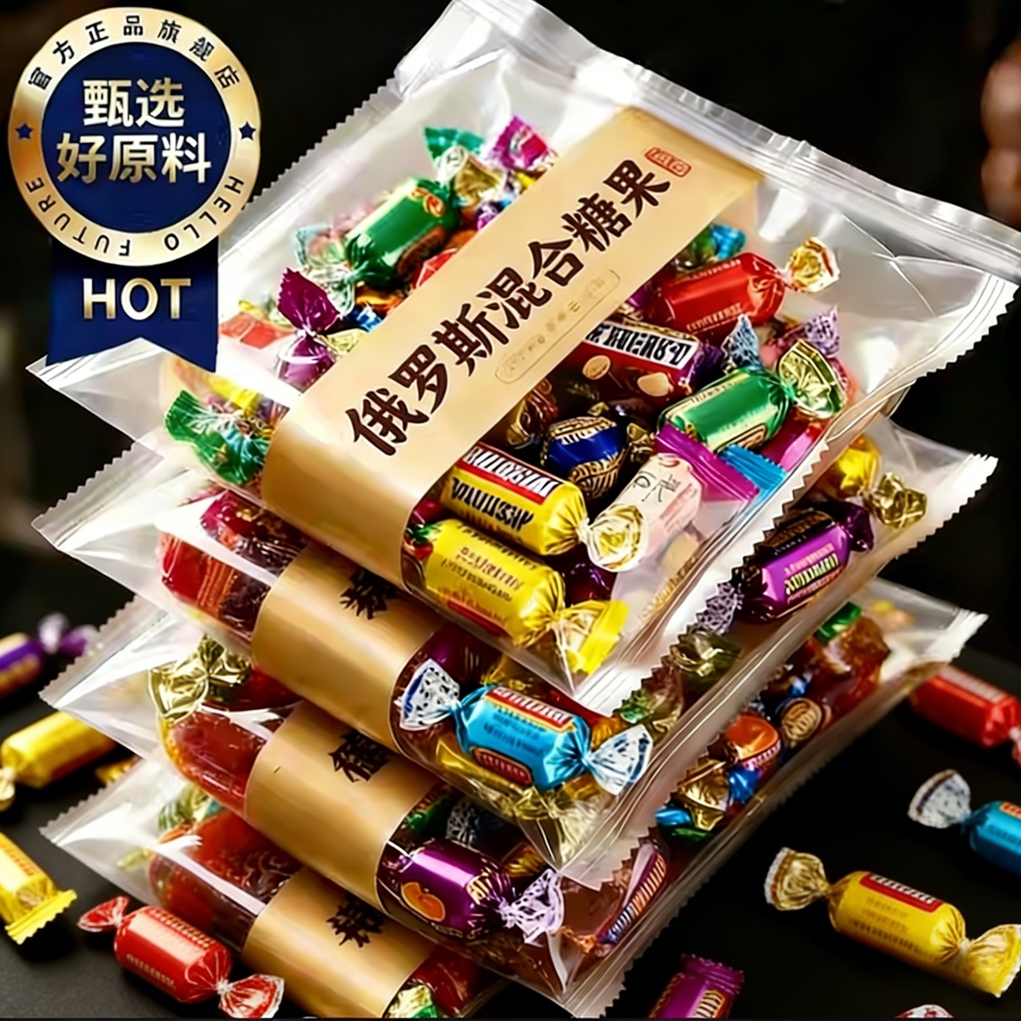 高端进口！俄罗斯糖果原装进口官方旗舰店混合巧克力过年年货零食,零食/坚果/特产,传统糖果,淘宝优惠券,粉丝福利购,淘宝优惠卷