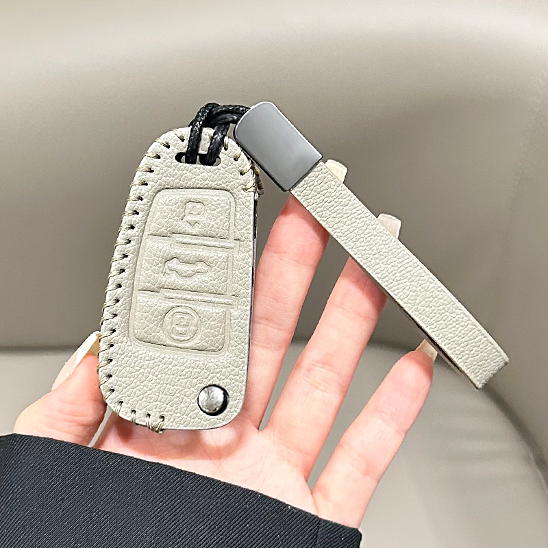 奥迪06/07/08/09/10/11/12款老款A6车Q7a1折叠插入式钥匙包套壳扣