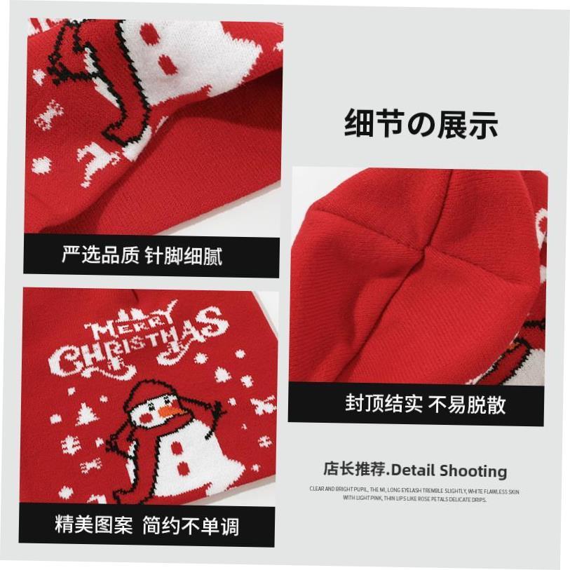 Christmas hat Warm and cold proof Old man snowman woolen hat