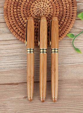 1PC Bamboo Calligraphy Art Fountain Pen Broad Stub Chisel-po