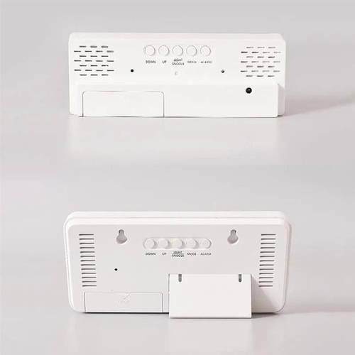 Led Mirror Digital Alarm Clock 12/24 Hours Adjustable