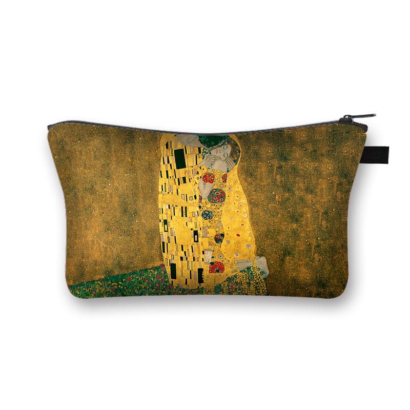 Gustav Klimt By Famous Oil Painting Cosmetic Bag Adele 2/ la