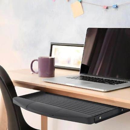 Computer Keyboard Stand under Desk Drawer Pull Out Tray